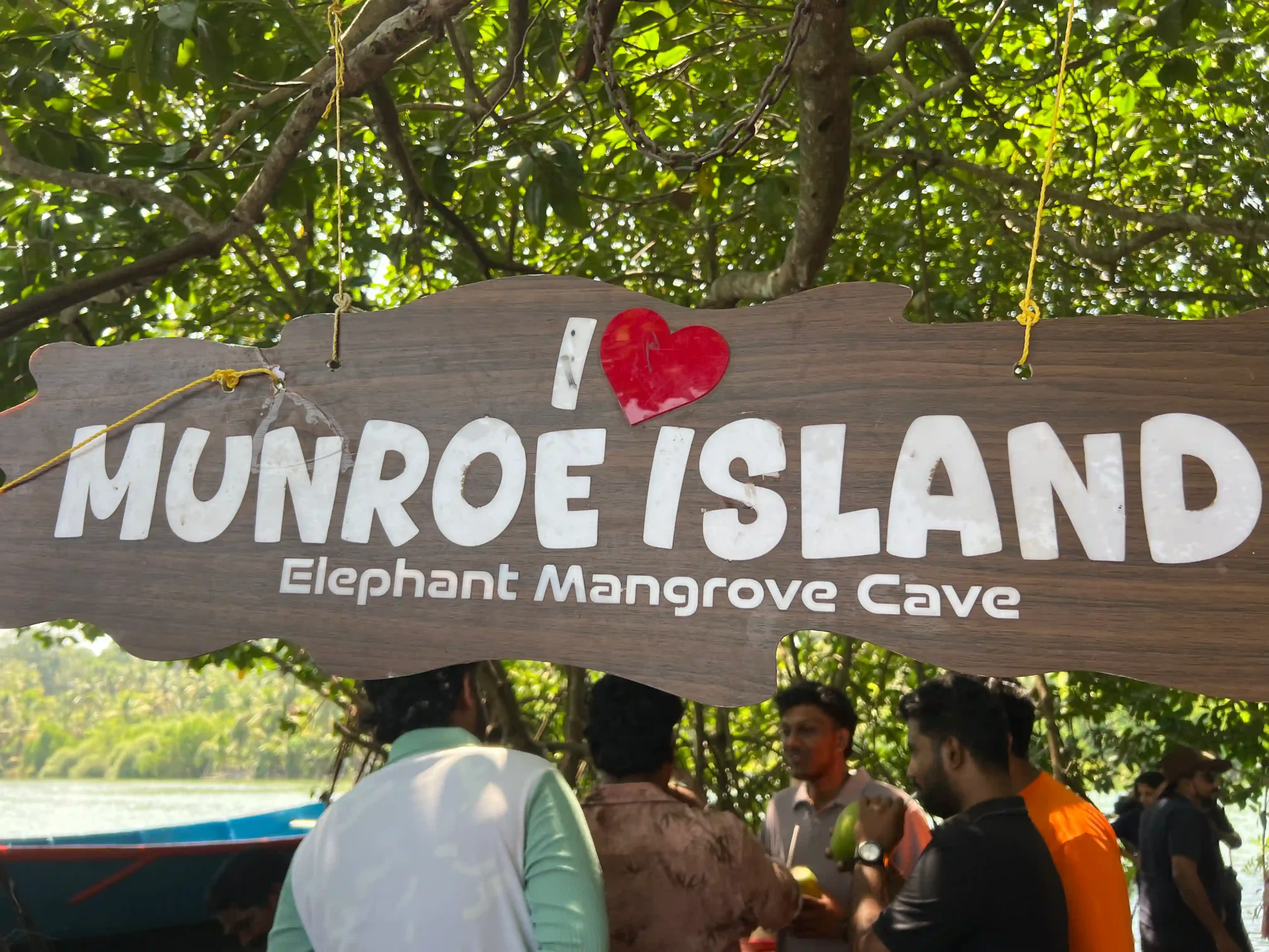 I Love Munroe Island Elephant Mangrove Cave sign
